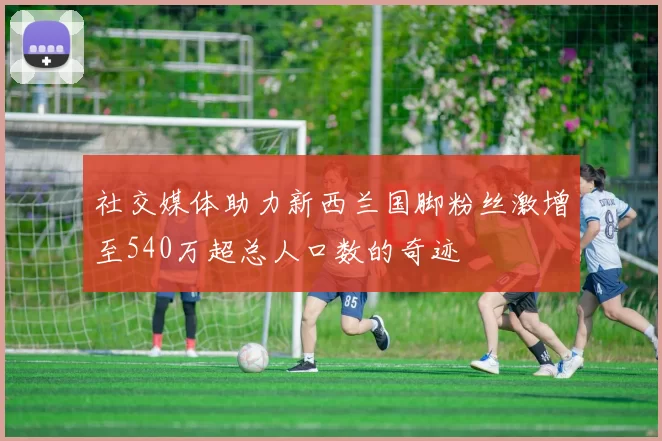 社交媒体助力新西兰国脚粉丝激增至540万超总人口数的奇迹